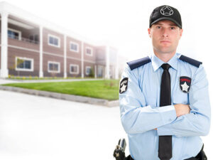 Unarmed security guard.