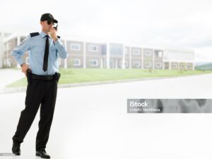 Unarmed security guard.